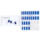 image 1 of Nail Sticker (blue) - # Road Of Snow Tree Nail - 32pcs Blue