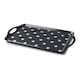 image 1 of Melamine Dotty Tray, Large Grey | Dark Grey