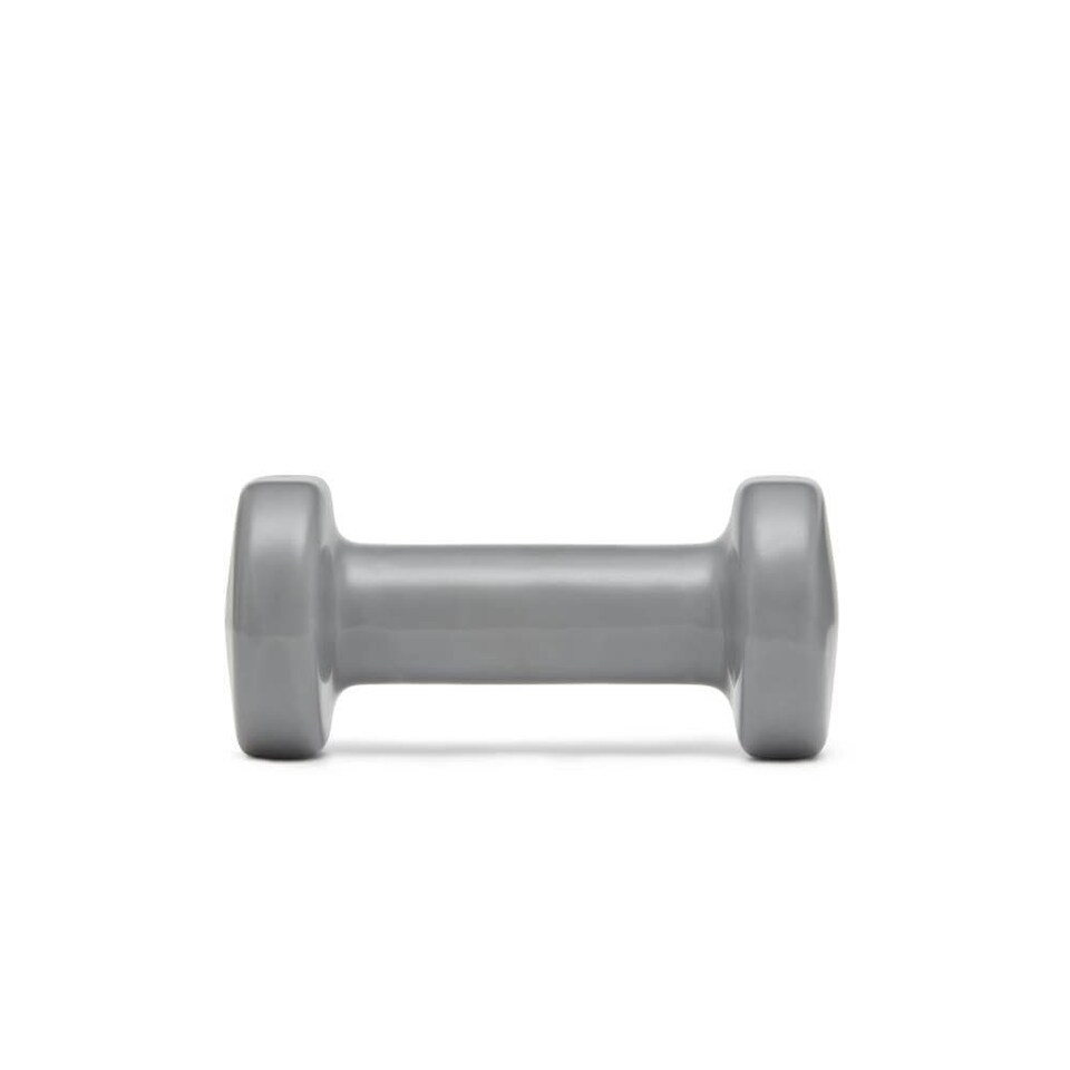 image 1 of Reebok 2kg Dumbbell Pair, Vinyl-Coated Cast Iron, Anti-Roll, Grey | Multi | Grey | 4.2KILOGRAMS