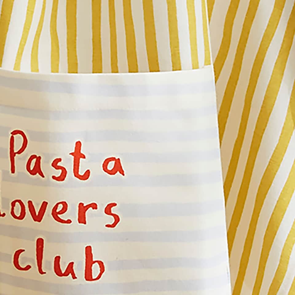 image 1 of Ulster Weavers Pasta Lovers Club Apron - Cotton Yellow