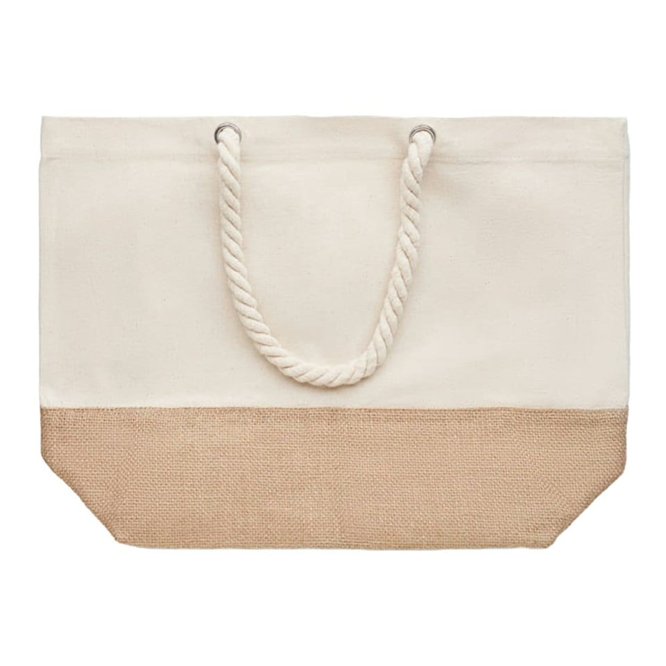 image 1 of MidOcean Pantai Canvas Shopper Bag - Beige - One Size | Brown