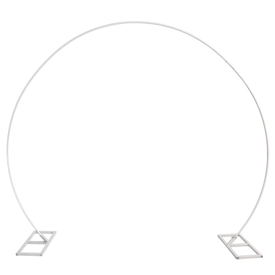 image 1 of Round Arch Stand Party Background Decoration, Garden Arbors - 260x220cm
