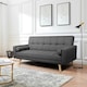 image 1 of Yaheetech Fabric Upholstered Sofa Bed with Adjustable Back