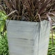 image 2 of Primrose White Cortina Grey Flared Square Planter 76cm