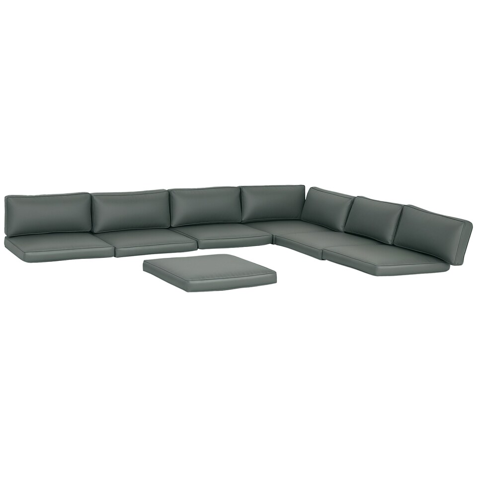 image 1 of Outsunny Replacement Cushions for Outdoor Furniture Garden Seat Cushion Pad