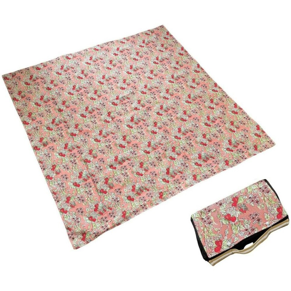 image 1 of Signare Picnic Blanket - Wild Strawberry Tapestry Pink