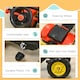 image 8 of HOMCOM Pedal Powered Tractor Ride-On Car w/ Moving Bucket Steering Wheel 3-6 Yrs