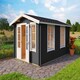 image 3 of Alexandra-Log Cabin, Wooden Garden Room, Timber Summerhouse, Home Office - L535 x W347.6 x H245.1 cm Brown