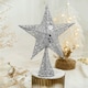 image 5 of Living and Home Wrought Iron Christmas Tree Topper Star Ornament  - Silver 25*35cm
