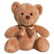 image 1 of Mumbles Velvet Bear Plush Toy - Brown - 20cm