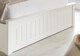 image 5 of 5ft King Size White,curved,wood wooden ottoman gas lift up storage bed frame.