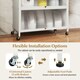image 6 of COSTWAY 6-Tier Kitchen Pantry Cabinet Buffet Cabinet White White
