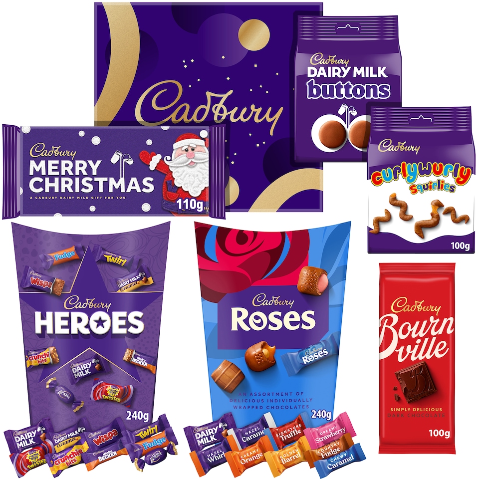 image 1 of Cadbury "Merry Christmas" Large Chocolate Gift Box