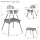 image 8 of COSTWAY 4 in 1 Baby Highchair Infant Feeding Seat