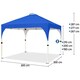 image 4 of Yaheetech 300 cm  × 300 cm Portable Instant Heavy-Duty Canopy Blue