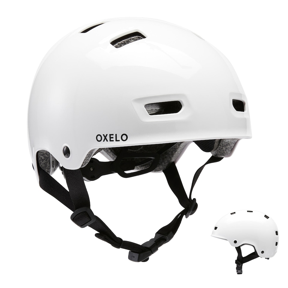 image 1 of Decathlon Inline Skating Skateboarding Scootering Helmet MF500 - White