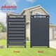 image 5 of Phoenix GB1168AAK Anthracite Single Wheelie Bin Store / Bin Storage