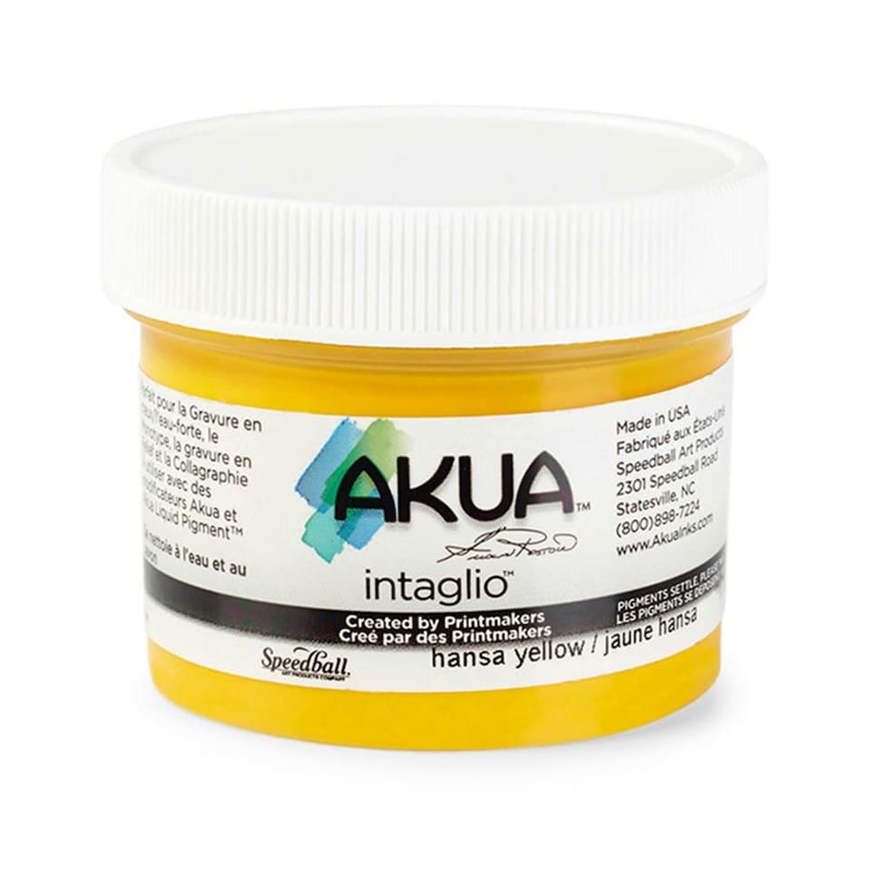 image 1 of Speedball Intaglio Water Based Printing Ink, Hansa Yellow, 2oz