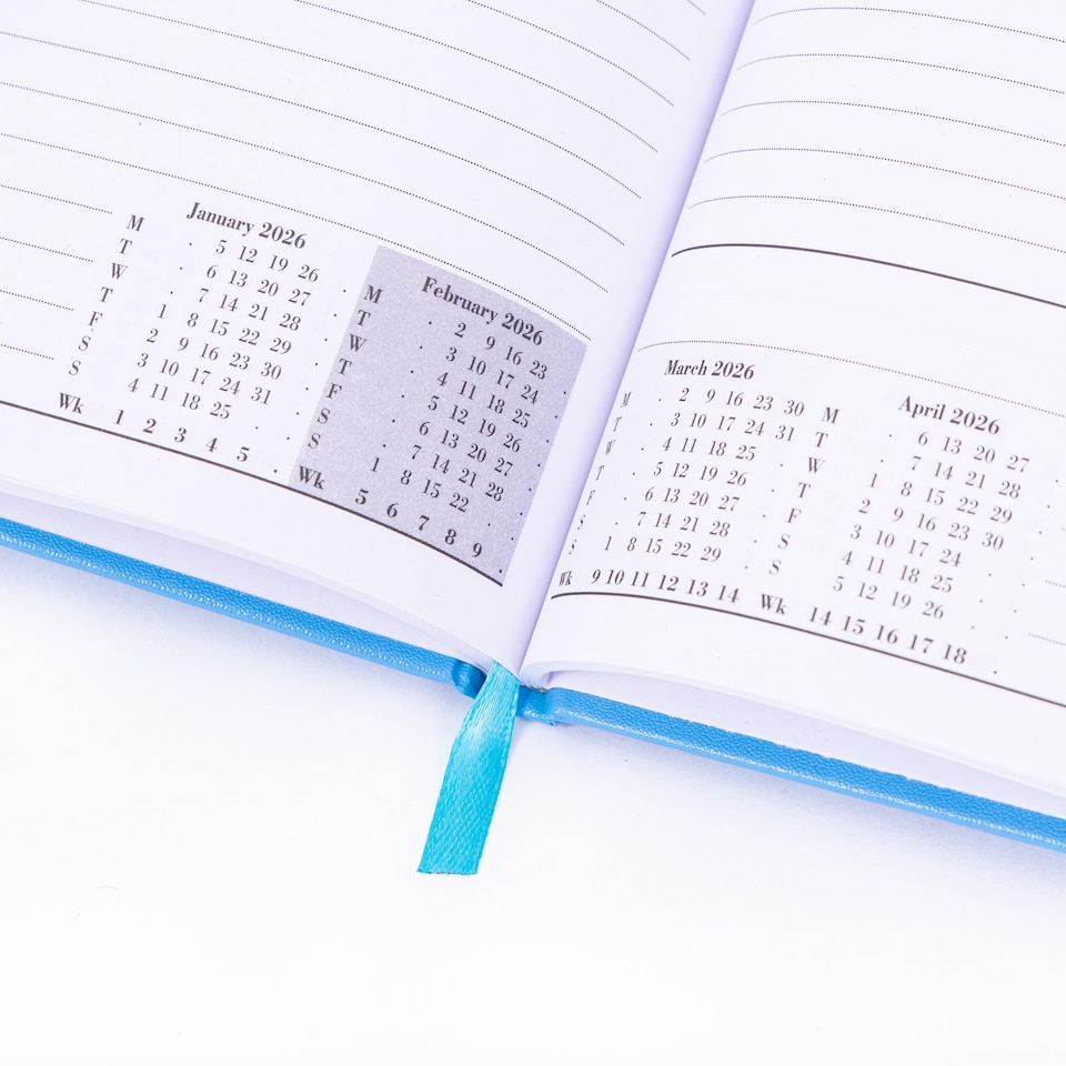 Evelay 2025 2026 Academic Diary A4 Week To View Mid Year Hardback ...