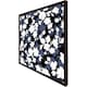 image 1 of White, black & purple flowers (Picture Frame) Brown | XS