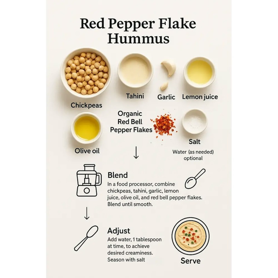 image 1 of Organic Red Bell Pepper Flakes 100g (Sussex Wholefoods) 