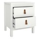 image 3 of Barcelona 3 Piece Bundle, Bedside, Chest and 2 Door Wardrobe in White