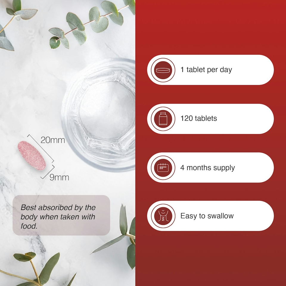 image 1 of Zipvit Cranberry 10,000mg with Vitamin C, Daily Immune Support, 120 Vegan Tablets, 4-Month Supply