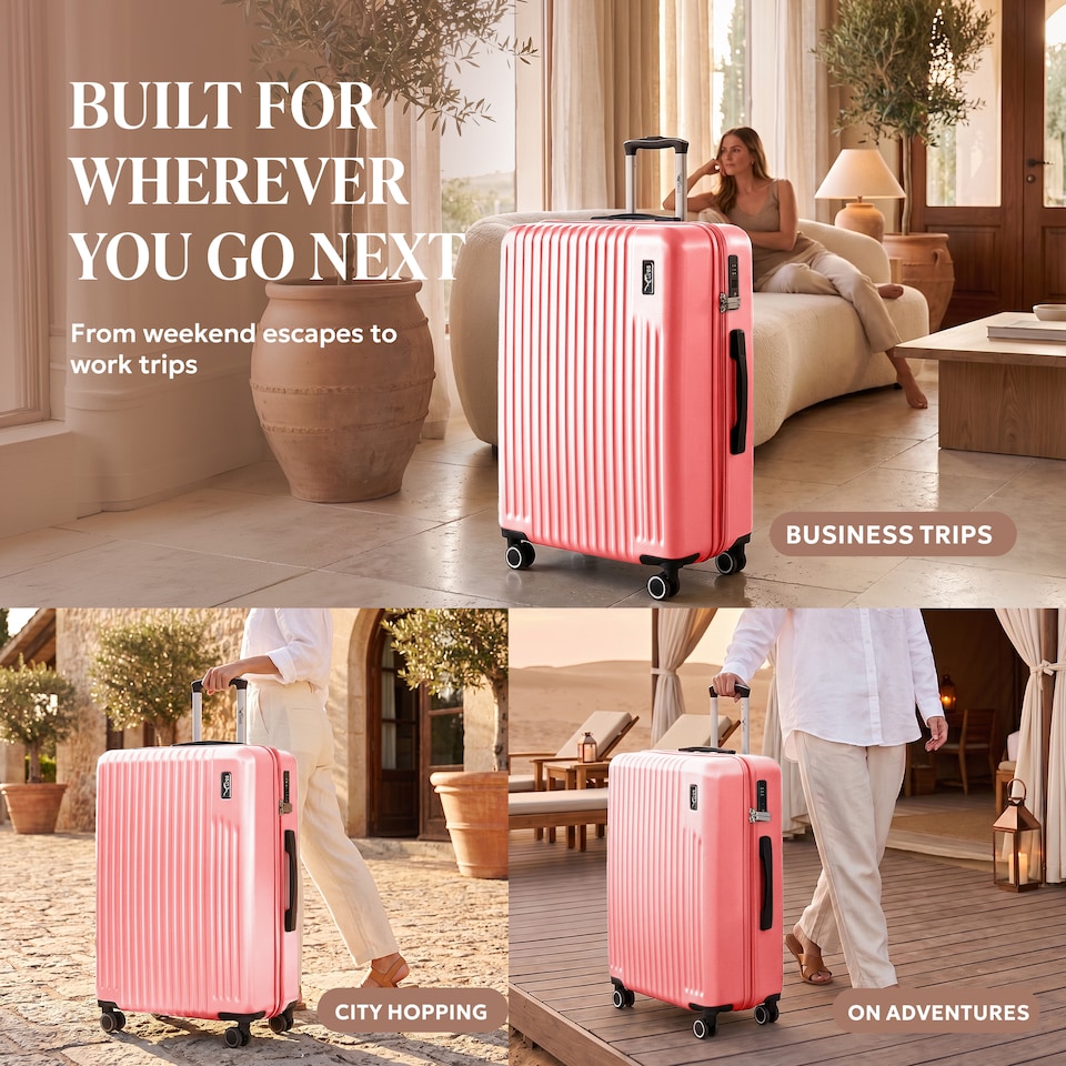 image 1 of Lugg Vacay Hard Shell Suitcase ABS 360 Spinner Wheels Water Resistant (86x58x31cm)