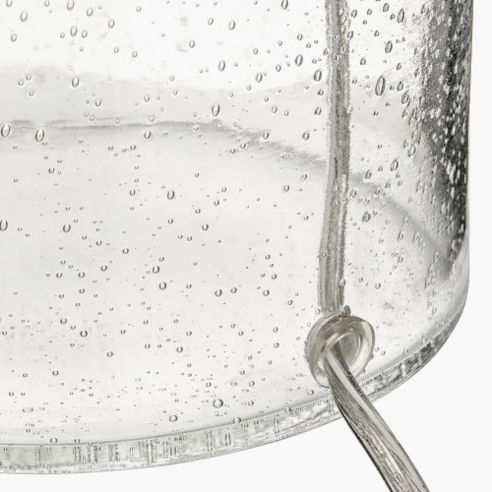 image 1 of Transparent Bubble Glass Table Lamp with Shade | Clear | Clear | 1