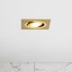 image 2 of BHS Faina 1 Light Adjustable Square Recessed Spotlight | Gold | Brass | 1