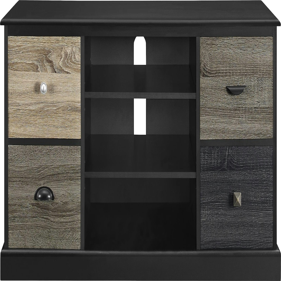 image 1 of Mercer TV-console with Drawers Multicolour 1739196PCOMUK Black | Black