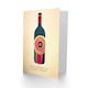 image 2 of Happy Birthday Nibling Wine Lover Art Bottle Neutral Card