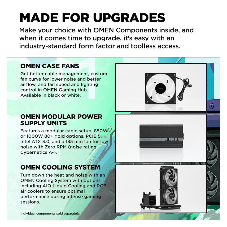 image 1 of HP OMEN 35L GT16-0034na Intel Ultra 7 265K 32GB 1TB SSD 1TB HDD W 11 H Gaming PC