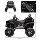 image 7 of HOMCOM 12V Licensed Mercedes-Benz Unimog, Kids Electric Ride on Car - Black