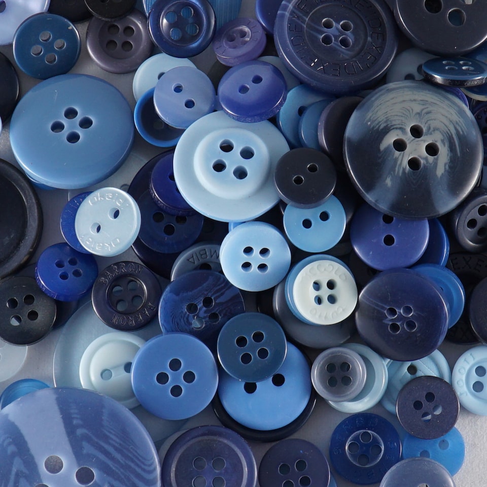 image 1 of 100g Round Resin Button, Assorted Sizes - 2 & 4 Holes