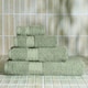 image 5 of OHS 10 x Luxury 100% Cotton 500GSM Bathroom Face Cloth Towel Green | Sage Green | Face cloth