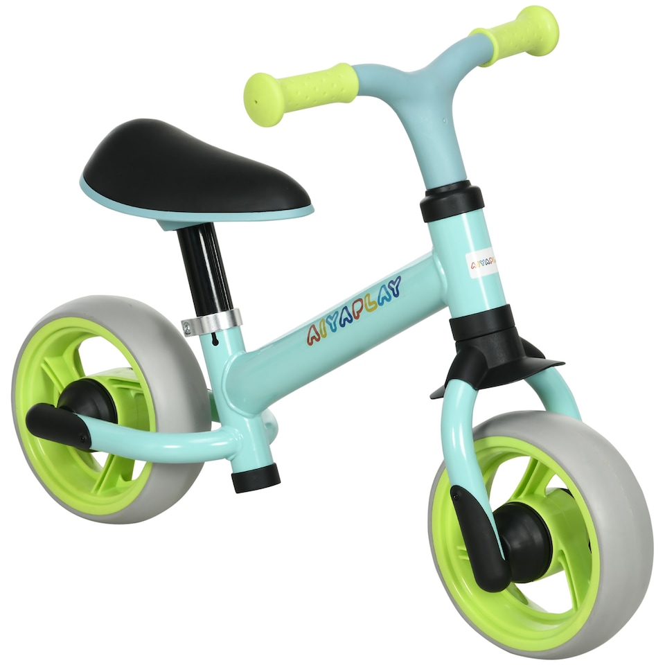 image 1 of AIYAPLAY 8" Baby Balance Bike with Adjustable Seat, Lightweight Training Bike for Children with EVA Wheels, Easy Installation, No Pedals, for Ages 18-48 Months - Green | Green