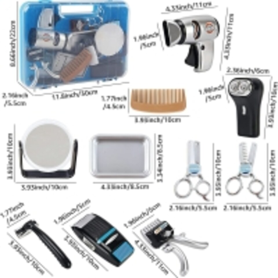 image 1 of Stylist Hairdresser Barber Salon Tool Role Play Set Realistic Toys with Accessories Included - Great Pretend Play Set for Kids
Brand