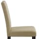image 4 of Yaheetech Set of 2 Fabric Upholstered Dining Chairs N/A | Khaki
