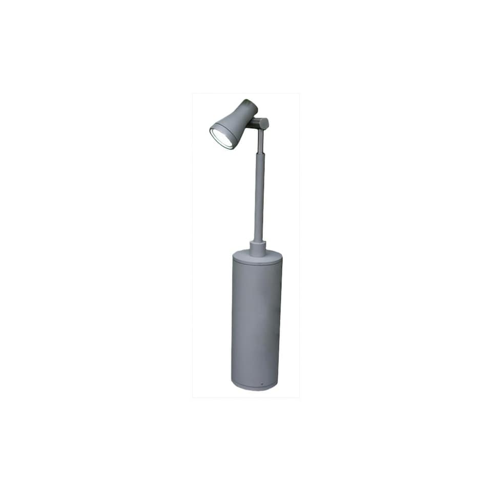 Beta Single Head Post Outdoor Spotlight Matt Silver, IP54