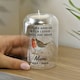 image 2 of Personalised Robin Memorial Feather Tealight Holder | Clear