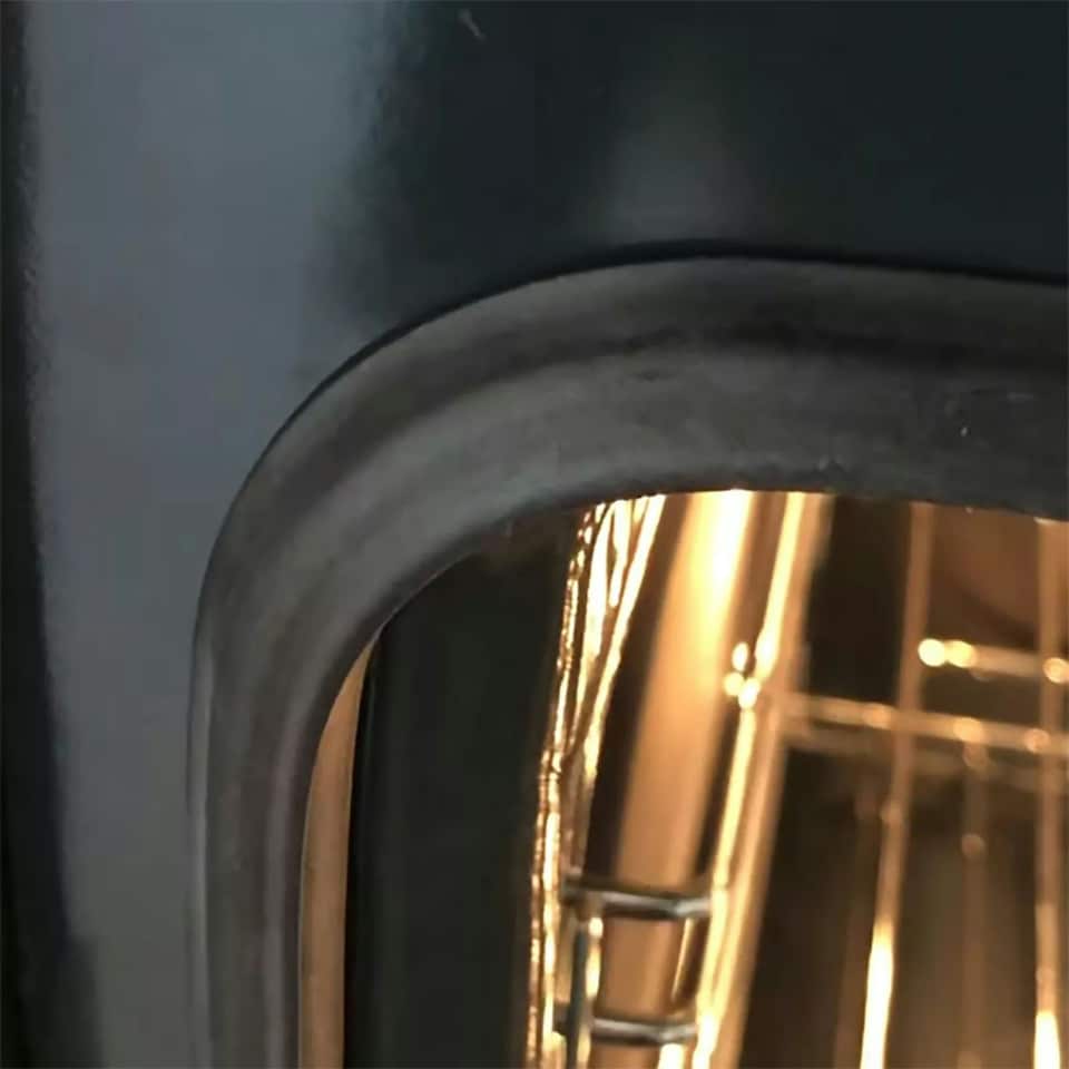 image 1 of SPARES2GO Main Rubber Door Seal Corner Fixing Clips compatible with Indesit Oven Cookers (445mm x 350mm)