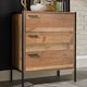 image 1 of Hoxton 3 Drawer Chest - Wood - L40 x W63.8 x H80 cm - Distressed Oak Effect
