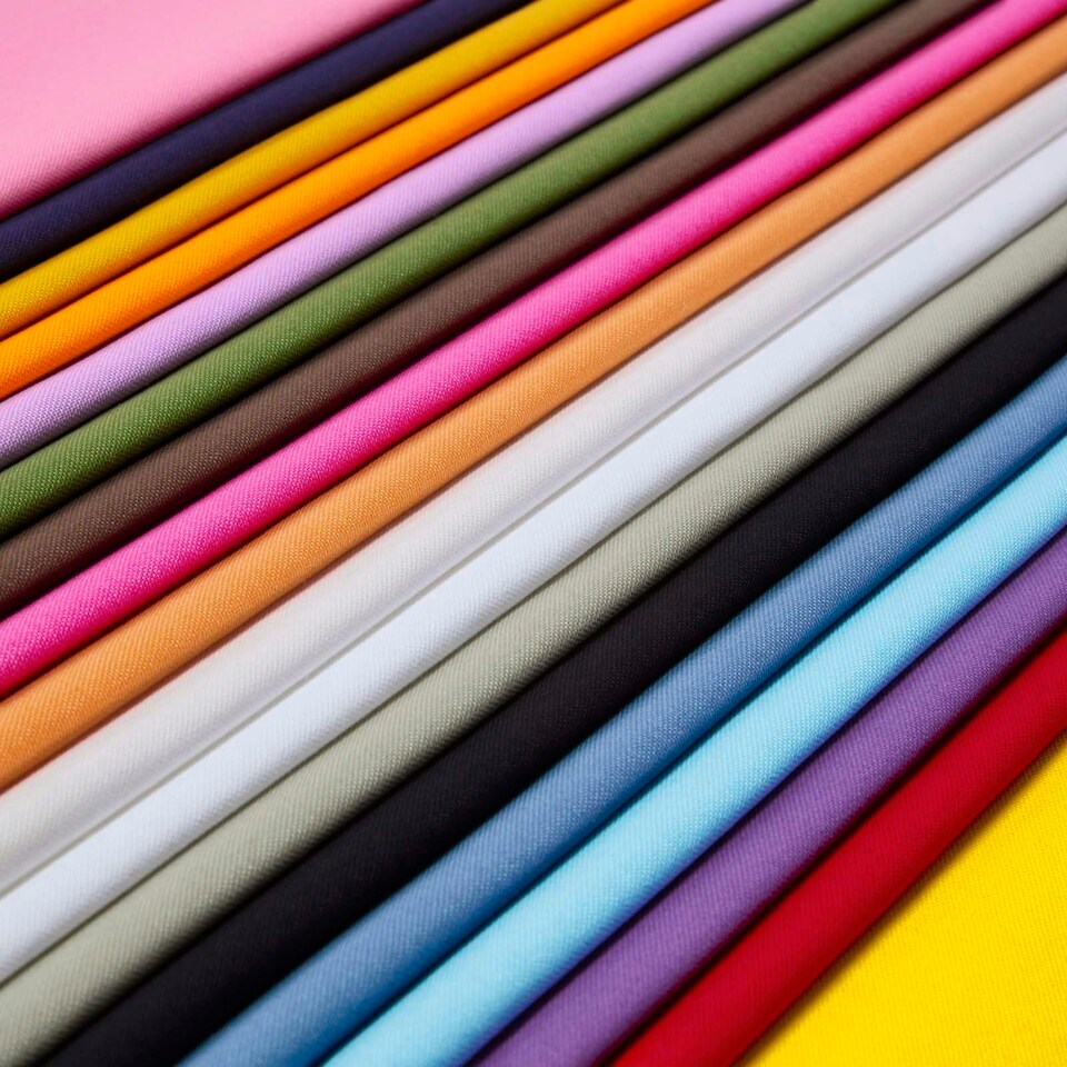 image 1 of Homescapes Pure Cotton Plain Light Pink Fabric 150 cm Wide | Pink | 150cm(60") wide, sold per metre length