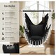 image 2 of Hanging Chair Malika, Boho Style, Load Capacity 150kg | Black | black | One Size | 1