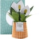 image 1 of Contemporary Peace Lily Plant Design Pop Up Card