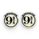 image 1 of Official Harry Potter Stud Earring Set including Platform 9 3/4, Hedwig & Letter, and the Deathly Hallows earrings WE0107