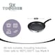 image 3 of Prestige 9 X Tougher Stainless Steel Frying Pan Triple Pack