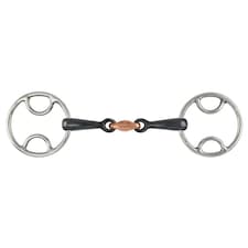 Shires Bevelled Sweet Iron Horse Bit - Black - 5in