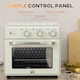 image 7 of HOMCOM 20L Countertop Mini Oven, 7-in-1 Toaster Oven with Warm, Broil, Toast, Bake, Air Fryer Setting, Timer, Adjustable Thermostat, 4 Dishwasher Safe Accessories, 1400W, Cream White